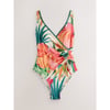 Rouge/Crème Floral Tropical