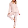 Pyjama femme velours rose