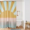 Rideau de douche multicolore