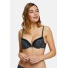 Imprimé Visages Abstraits Noir