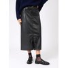 Jupe midi simili cuir