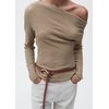 Top asymétrique manche longue