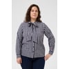 Bleu Navy White Check
