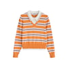 Rayures Orange Et Blanches