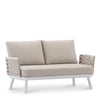 Blanc, Coussin Beige