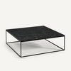 Table basse marbre noir