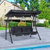 Balancelle de jardin convertible 3 places
