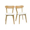 Chaise blanche et bois