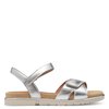 Sandales plateforme argent
