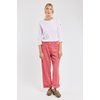 Pantalon toile couleur femme