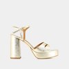 Sandales talon grise femme