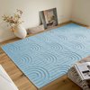 Tapis graphique bleu