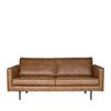 Pouf cuir cognac