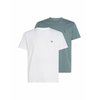 Blanco + azul gris