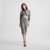 Chemise vichy bleu femme