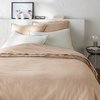 Housse de couette beige et or