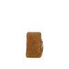 Pochette nubuck camel