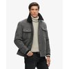 Manteau homme gris chevron