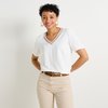 Blouse blanche manche courte