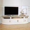 Meuble tv blanc et bois