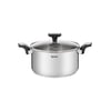 Faitout Inox 18/10 Gam'Hotel 24 Cm - Capacité 3L, Fond Thermique Triple Couche, Compatible Tous Feux Et Four