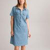 Polo femme coton manches courtes col