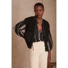 Gilet sans manche noir et blanc