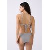 Maillot de bain rayé multicolore