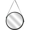 Miroir rond noir 40 cm