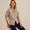 Lang gebreid vest dames