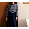 Rayé Bleu/Marron