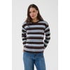 Marron Bleu Coffee Bean/Blue Stripes