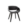 Chaise noir pied en bois