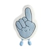 Main En Mousse Bleue/Blanche