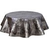 Toile cirée ronde noire