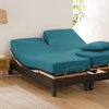 Drap de lit bleu canard