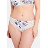 Imprimé Feuillage Bleu Ruban