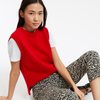 Pull femme rouge bordeaux