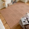 Tapis beige et noir
