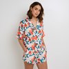Pyjama satin rouge femme