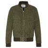 Blouson cuir vert homme