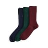 Marine + groen + bordeaux