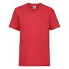 Tee shirt rouge uni garçon