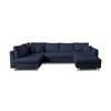 Pouf scandinave bleu canard