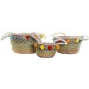 Panier paille pompon
