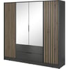 Gris Anthracite Et Bois Naturel