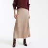 Beige pleated skirt