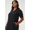 Robe noire à pois blanc