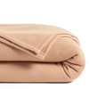 Beige fleece deken
