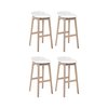 Tabouret de bar noir et blanc